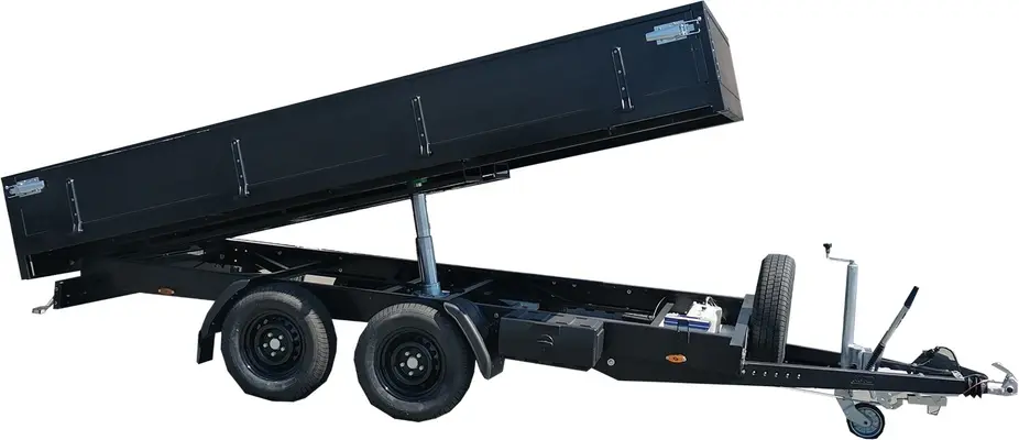 REMOLQUE BASCULANTE CON FRENO. 4X2M 2E 3.5T «COLOR NEGRO