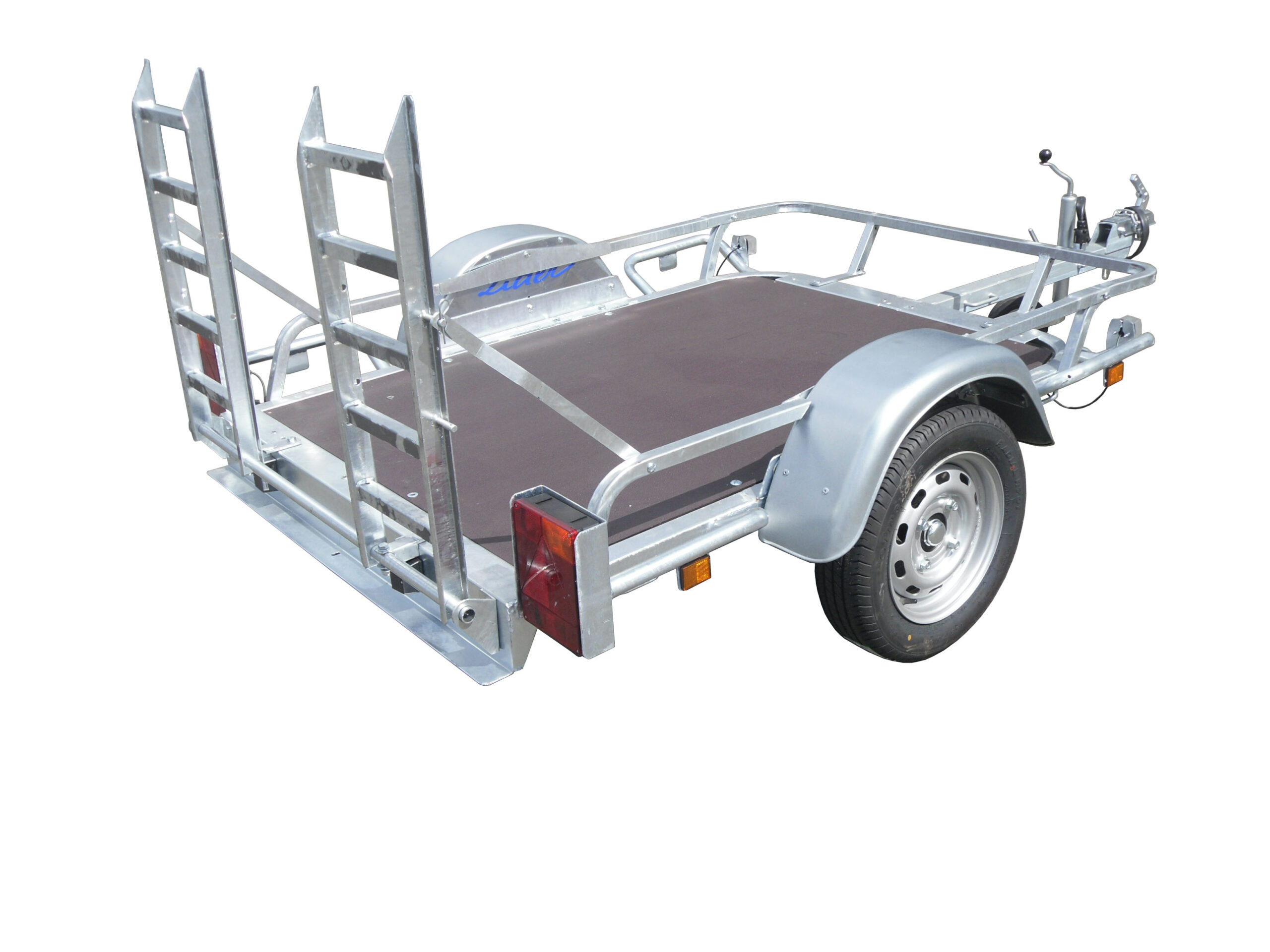 Remolque cuádruple robusto con chasis soldado galvanizado