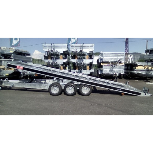 Portacoches TEMA de 3 ejes con basculante hidráulico, 5,80 m