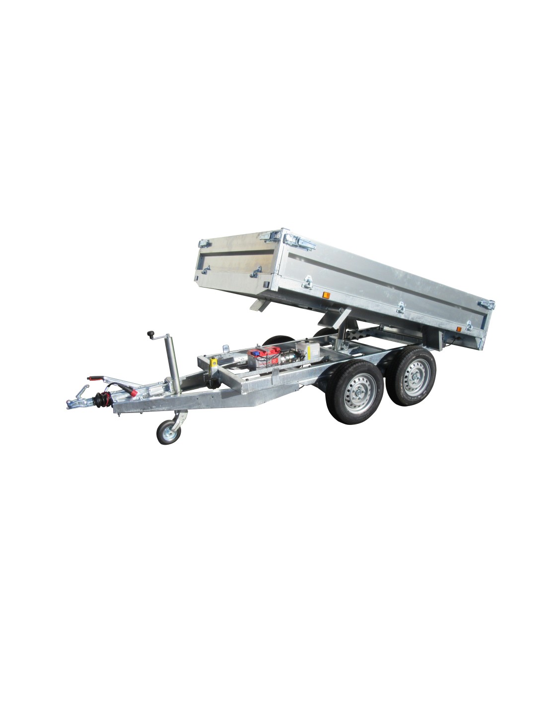 REMOLQUE VOLQUETE 2500 KG 322 X 170 VOLQUETE ELÉCTRICO + BOMBA MANUAL 39610PE